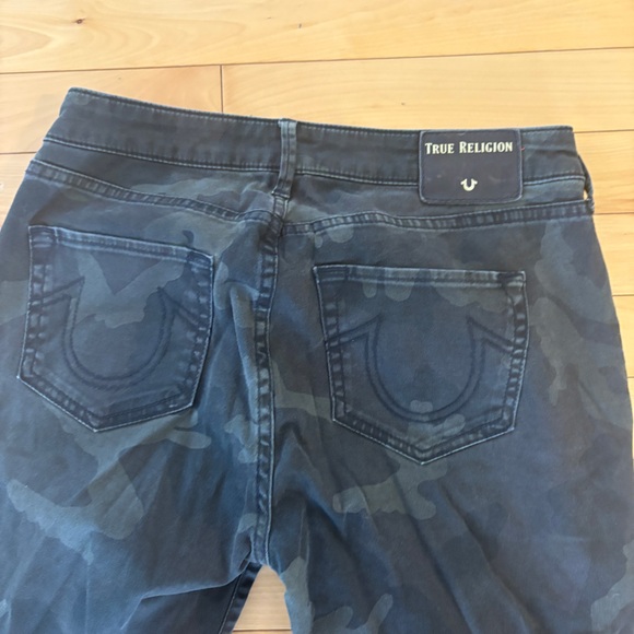 True Religion camo Curvy Skinny Jeans size 29 camouflage army green Jennie - Picture 2 of 14